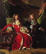 Hyacinthe Rigaud Pierre-Cardin Lebret (1639-1710) and his son Cardin Le Bret (1675-1734), china oil painting artist